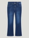 Укороченные джинсы-клеш синего цвета | 6631979 | фото 6