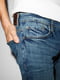 Сині джинси slim fit з потертостями | 6631988 | фото 4