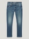 Сині джинси slim fit з потертостями | 6631988 | фото 5