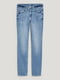 Голубые джинсы-скинни | 6631990 | фото 5