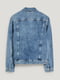 Синяя джинсовая куртка класического кроя | 6631999 | фото 7