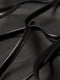 Чорний короткий топ з екошкіри зі шнурівкою на спині | 6632012 | фото 3