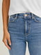 Блакитні джинси slim з високою талією  | 6632016 | фото 4