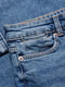 Блакитні джинси slim з високою талією  | 6632016 | фото 7