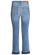 Блакитні джинси-кльош з необробленими краями | 6632034 | фото 4