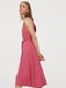 Сукня рожева з поясом | 6632053 | фото 3