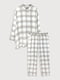 Пижама в клетку: рубашка и штаны | 6632076