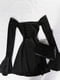 Сукня чорна з розкльошеними рукавами | 6632179 | фото 3