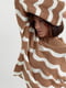Ажурний светр кавового кольору з хвилястим візерунком | 6632233 | фото 6