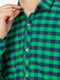 Рубашка зелено-синяя в клетку | 6632258 | фото 5