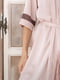 Легкий шовковий халат оригінального кольору мокко | 6630028 | фото 2