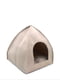 Будинок для котів та малих порід собак Zoo-hunt з фетра Джейн №1 35х35х36 см бежевий | 6633023