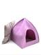 Будинок для котів та малих порід собак Zoo-hunt з фетра Джейн №1 35х35х36 см рожевий | 6633025 | фото 2