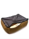 Лежак для собак та котів Екко прямокутний коричневий №1 40х50х19 см | 6633396 | фото 3
