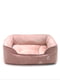 Лежак для собак та котів Zoo-hunt Мінор двосторонній рожевий №1 40х50х19 см | 6633399 | фото 2