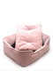 Лежак для собак та котів Zoo-hunt Мінор двосторонній рожевий №1 40х50х19 см | 6633399 | фото 3