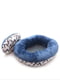 Лежак овальний для собак та котів Ложе Zoo-hunt синій №1 40х50х22 см | 6633418 | фото 3