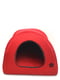 Хатка юрта для котів і собак Zoo-hunt Loft №1 32х32х32 см червоний + сірий | 6633633 | фото 3