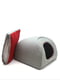 Хатка юрта для котів і собак Zoo-hunt Геросс №2 41х41х37 см сірий+червоний | 6633640 | фото 2