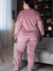 Піжама пудрового кольору: світшот і штани | 6630050 | фото 4