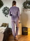 Велюрова лавандова піжама: світшот та штани | 6630115 | фото 4