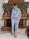Тепла сіра піжама: світшот та штани | 6630235 | фото 4