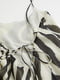 Сукня А-силуету біло-чорна в принт | 6632420 | фото 3