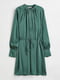 Сукня А-силуету темно-зелена | 6632488