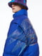 Синя куртка з принтом на спині | 6632555 | фото 3