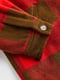 Куртка красно-коричневая в клетку | 6632561 | фото 2