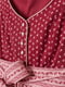 Платье А-силуэта бордово-розовое в полоску | 6632710 | фото 4