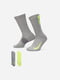 Шкарпетки 144 сірий, салатові шт. | 6638836 | фото 2
