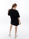 Платье-футболка черное | 6641666 | фото 2