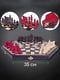 Средние тройные шахматы деревянные подарочные для троих 35 на 35 см | 6645206