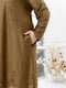 Батальное платье А-силуэта карамельного цвета | 6604626 | фото 4