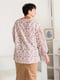 Молочна блуза вільного силуету з квітковим принтом | 6517768 | фото 6