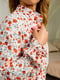 Молочна сукня А-силуету з квітковим принтом із легкої тканини | 6517774 | фото 6