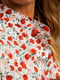 Молочна сукня А-силуету з квітковим принтом із легкої тканини | 6517774 | фото 7