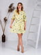 Жовта сукня А-силуету в квітковий принт | 6517784 | фото 6