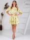 Жовта сукня А-силуету в квітковий принт | 6517784 | фото 8