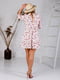 Сукня А-силуету молочного кольору в квітковий принт | 6517785 | фото 5