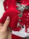 Полушерстяной красный свитер с рисунком | 6650193 | фото 7