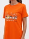 Нічна сорочка помаранчева з принтом friends | 6650747 | фото 3