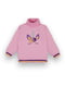 Удобный свитер "Единорожки" розовый с принтом | 6650379