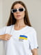 Патріотична футболка "Pantone Ukraine" біла | 6650509 | фото 2