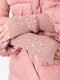 Куртка розовая с поясом и оригинальными рукавами | 6650991 | фото 5