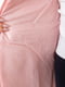 Куртка розовая с поясом и оригинальными рукавами | 6650991 | фото 7
