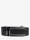 Кожаный классический брючный черный ремень-автомат (3.5 см; 115 см) | 6651139 | фото 2