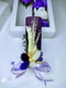 Подарунковий набір фіолетовий: свічка ручної роботи та мильні троянди | 6651814 | фото 3