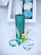Подарунковий набір блакитний: свічка ручної роботи та мильні троянди | 6651818 | фото 2